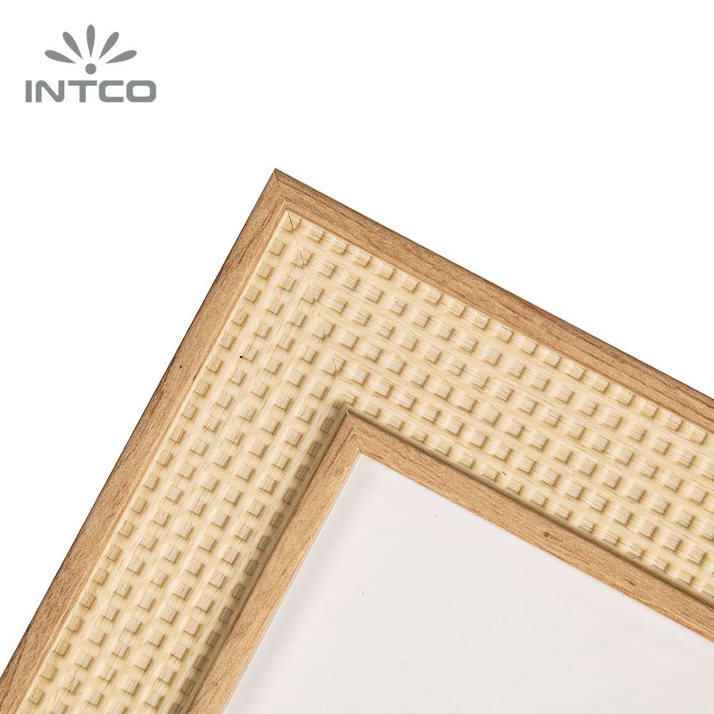 custom rattan picture frame moulding